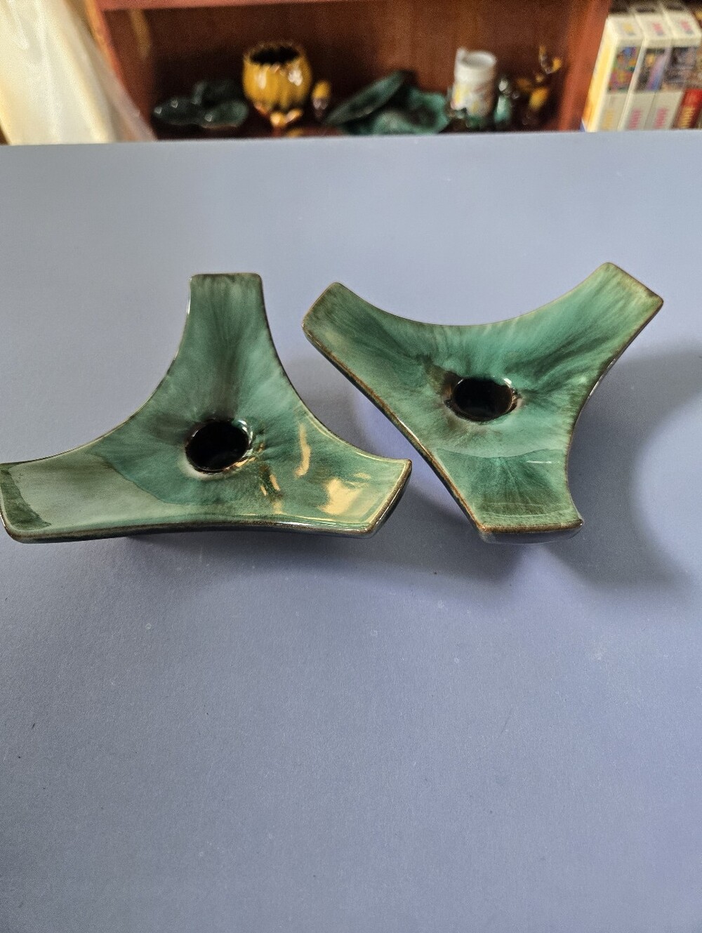 Blue Mountain Pottery Candle Holders